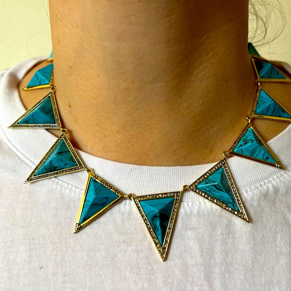 Turquoise Triangle Necklace